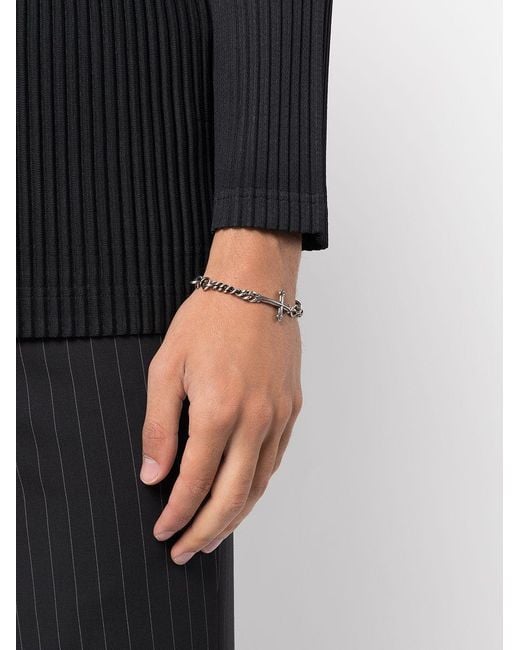 Werkstatt:münchen Metallic Faith Love Hope Bracelet for men
