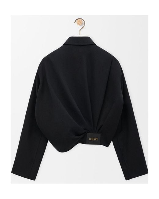 Loewe Black Draped Jacket