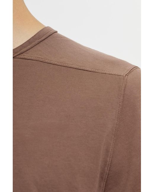 Rick Owens Brown Level T Longline T-Shirt for men