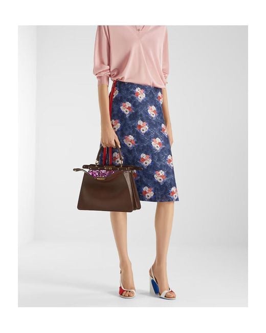 Fendi Multicolor Peekaboo Iseeu Medium Tote Bag