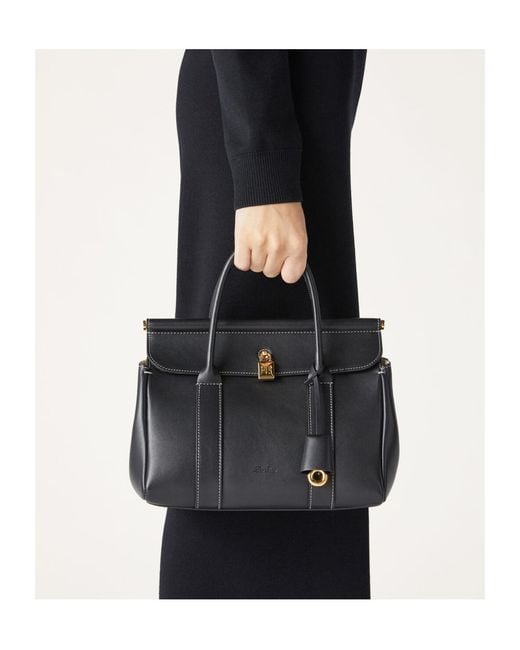 Loro Piana Black Loom Bag L25 Handbag