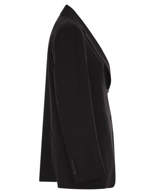 Max Mara Black Studio Mstassenzi Single-Breasted Blazer