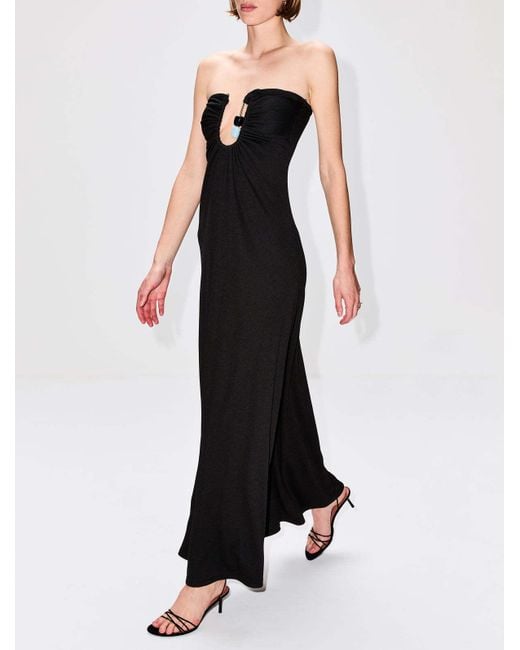 Christopher Esber Black Off-Shoulder Dress