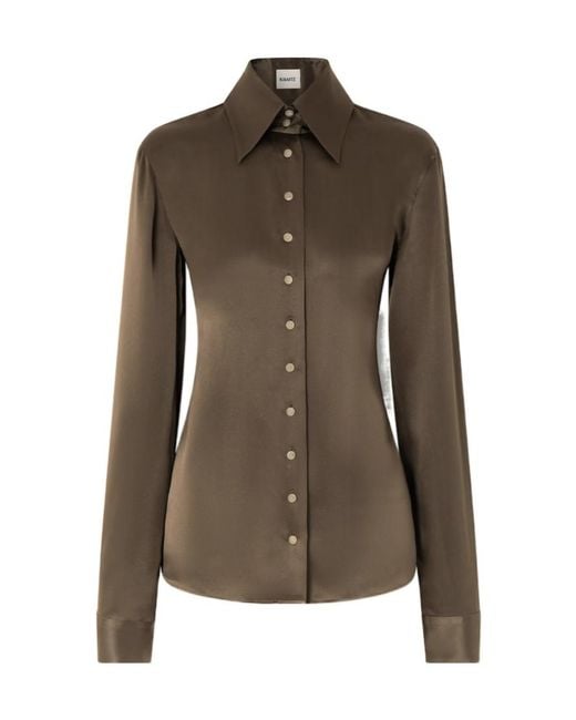 Khaite Green Long-Sleeved Shirt