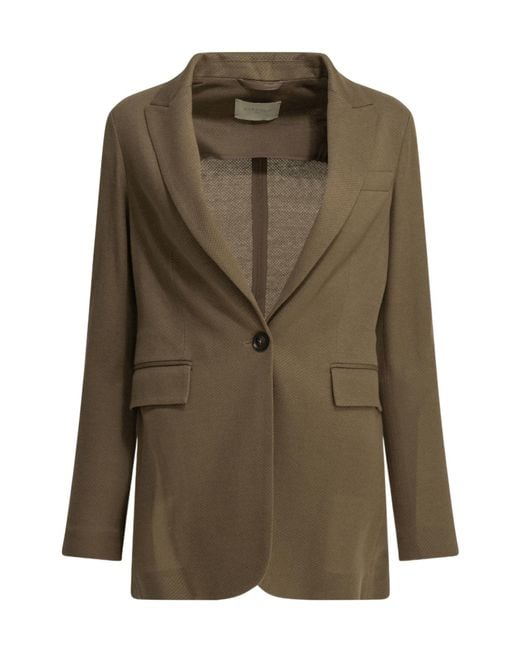 Circolo 1901 Green Single-Breasted Blazer