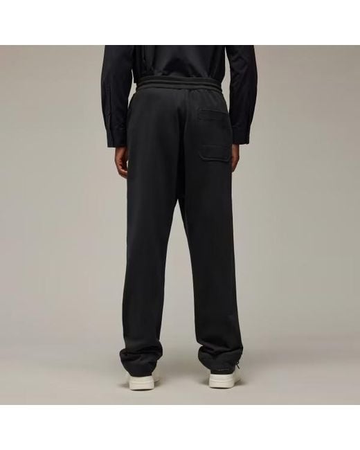 Y-3 Black Ft Straight Drawstring Track Pants for men