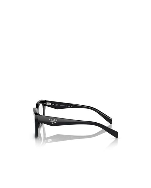 Prada White Eyewear Irregular-Frame Glasses