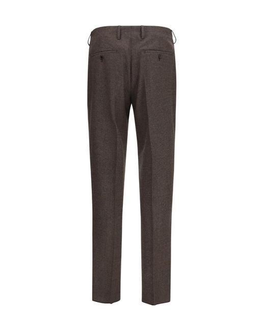 Lardini Gray Straight-Leg Trousers for men