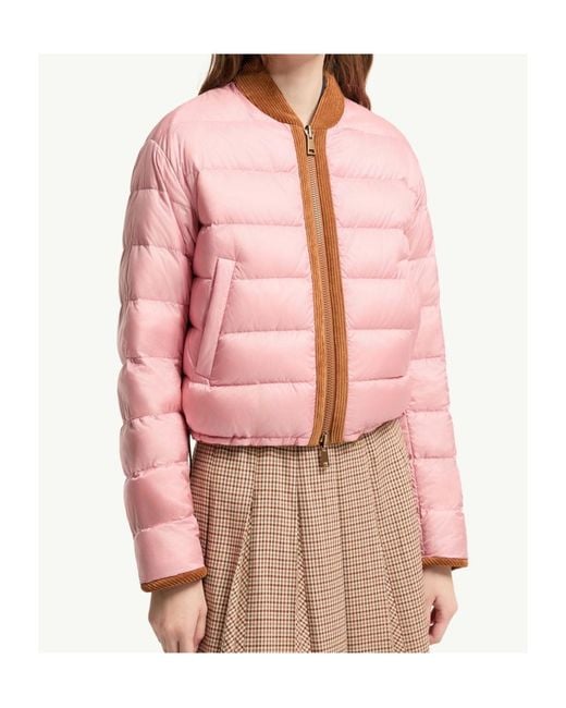 Moncler Brown Blageon Corduroy Reversible Down Jacket