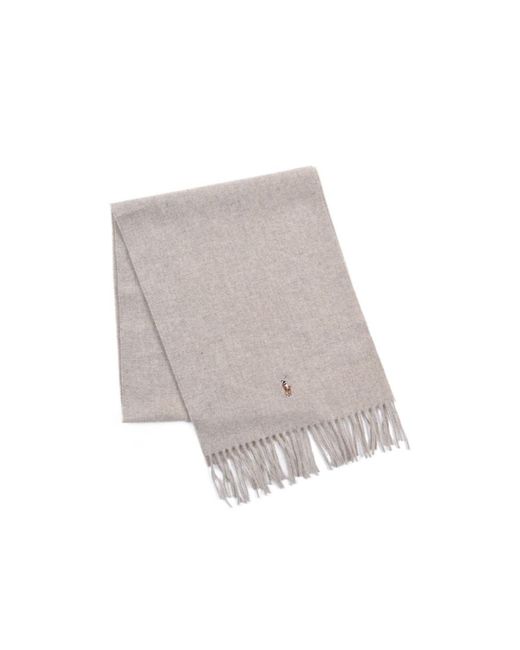 Polo Ralph Lauren Gray Tassel Scarf for men