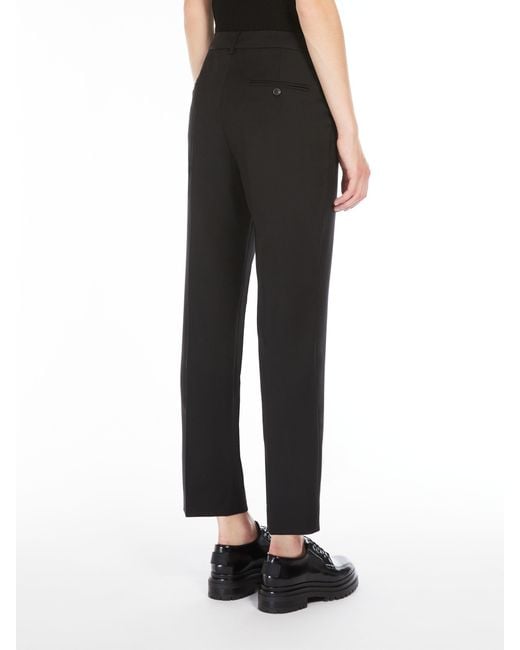 Weekend by Maxmara Black Wool Casual Pants