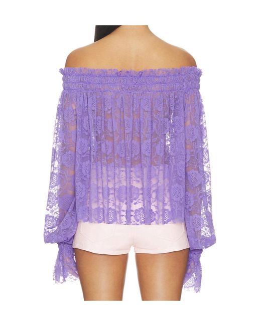 Norma Kamali Purple Long-Sleeved Cover-Up