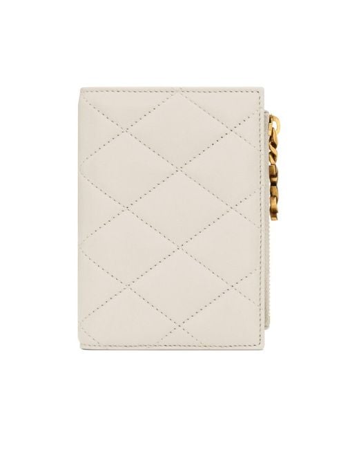 Saint Laurent White Bifold Wallet