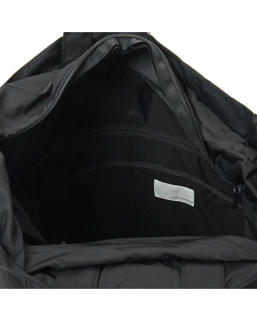 Nanamica Black Zippered Pocket Backpack for men
