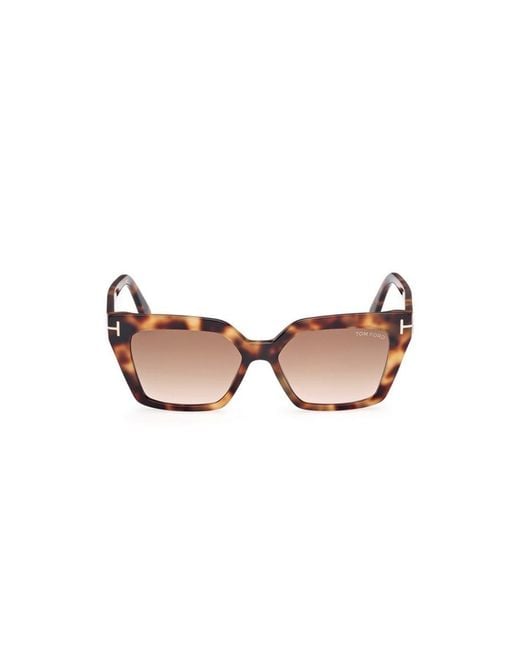 Tom Ford White Full Frame Sunglasses for men
