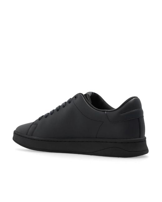 DIESEL Black S-Athene Logo-Embossed Sneakers for men