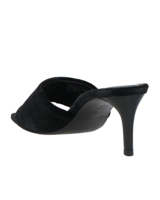 Tory Burch Black Velvet High Heel Sandals