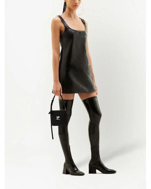 Courreges Black Short Dresses