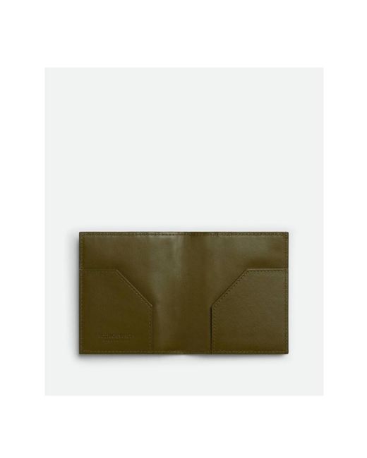 Bottega Veneta Blue Intrecciato Bill Wallet for men