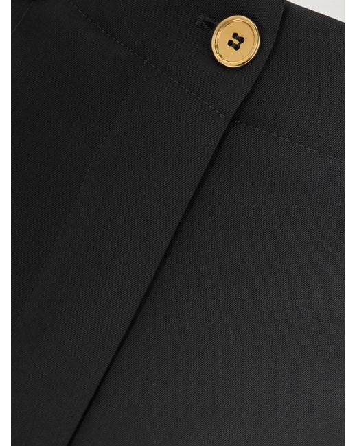 Patou Black Wide-Leg Casual Pants