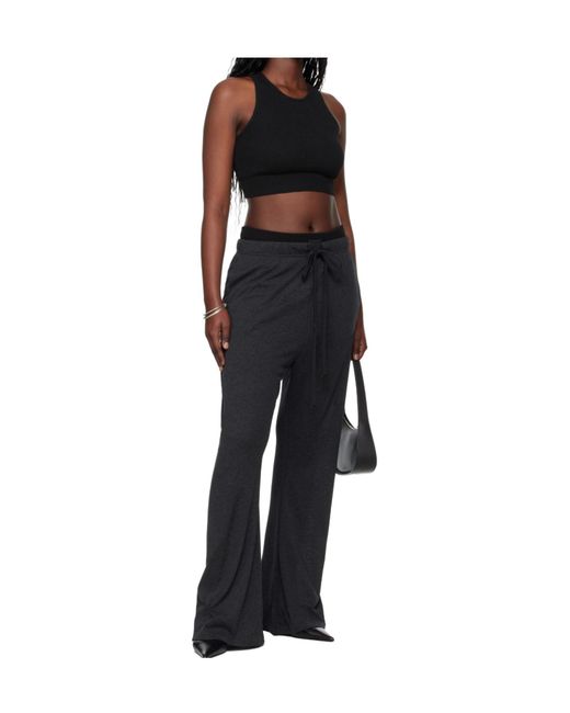 Fear Of God Black Waffle Crop Performance Top