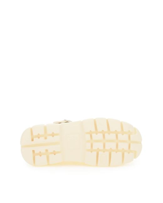 Miu Miu Natural Clasp Thick-Soled Sandals