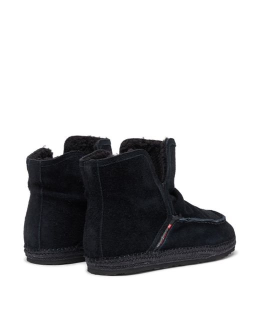 DIESEL Black D-Lukas Ankle Boots for men