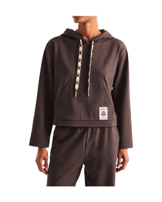 Moncler Brown Logo Hoodie