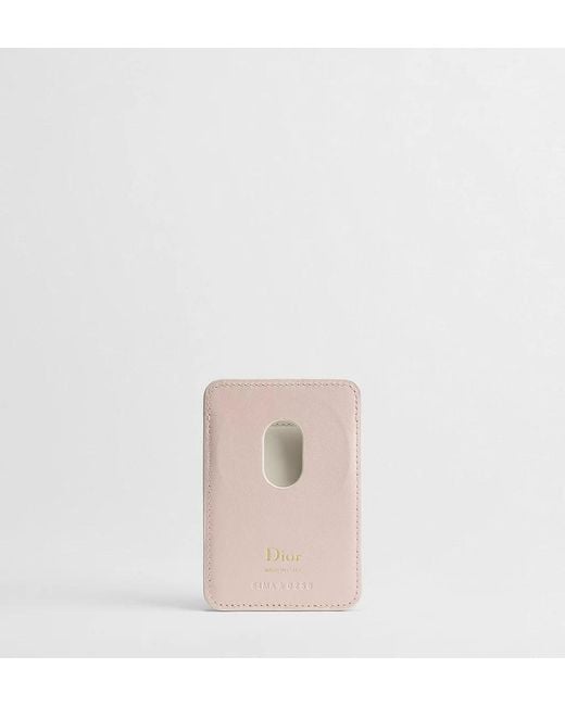 Dior White Qixi Lady Magnetic Card Holder