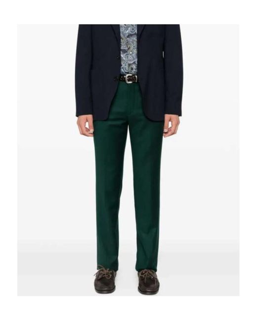 Etro Green Roma Trousers for men