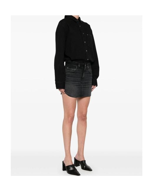 Haikure Black Long Sleeve Patchwork Dress