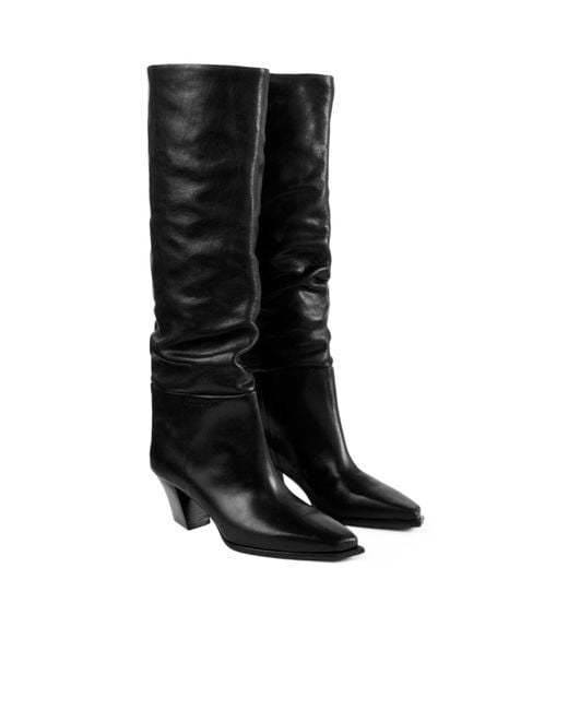 Jimmy Choo Black Pointed-Toe Boots
