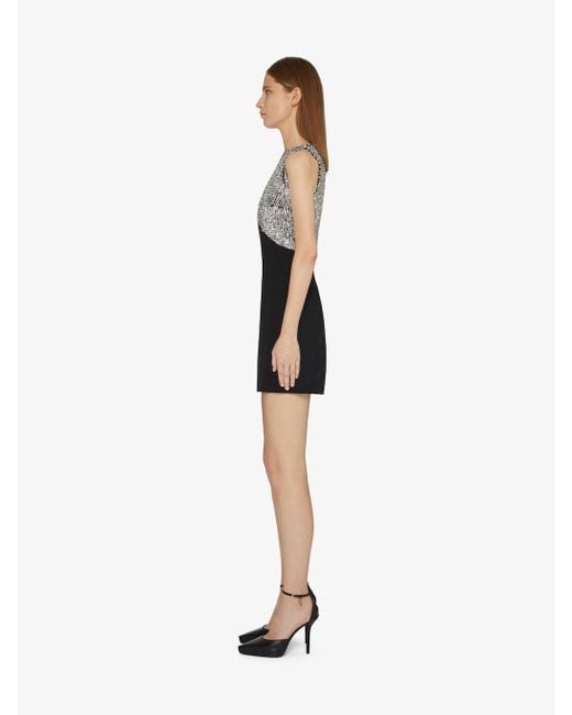 Givenchy Black Sleeveless Evening Dress With Sequins Embroidered