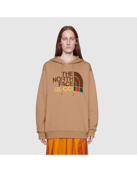 Gucci Natural X The North Face Logo Sweatshirt