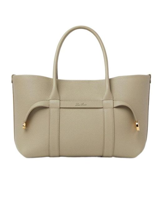 Loro Piana Natural Small Ghiera Shopper Bag