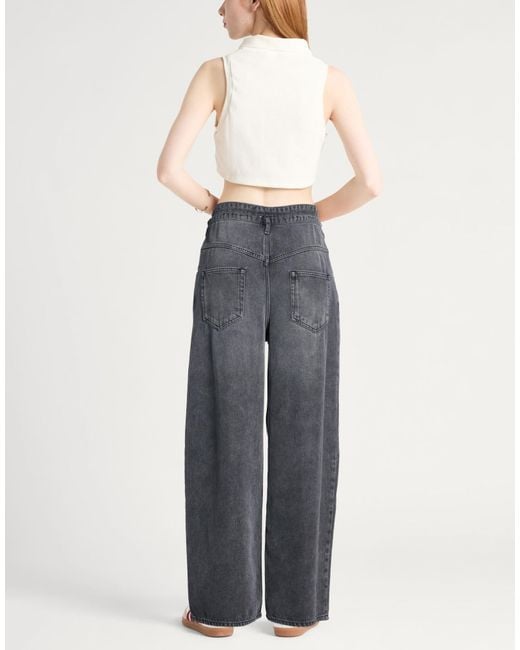 Isabel Marant Gray Solid Color Loose Trousers
