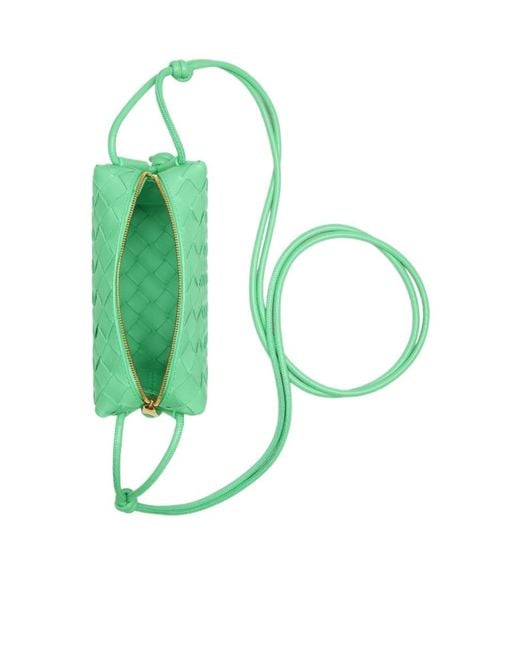 Bottega Veneta Green Mini Loop Shoulder Bag