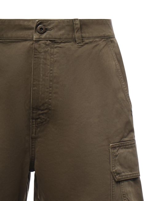 Loewe Green Cargo Bermuda Shorts for men