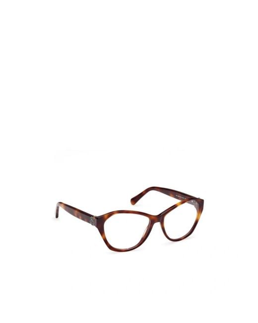 Moncler White Eyewear Cat-Eye Frame Glasses