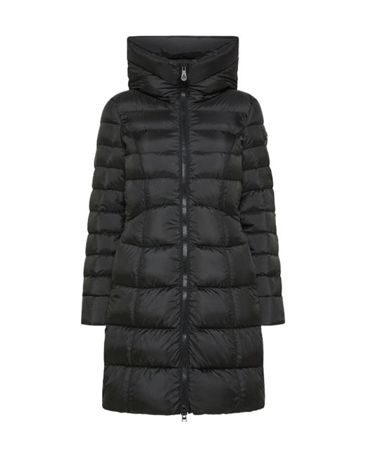 Peuterey Black Hooded Quilted Down Jacket