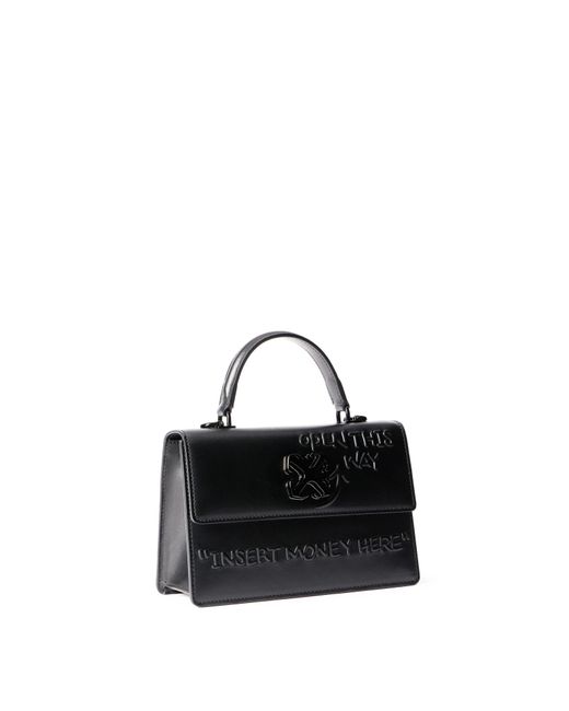 Off-White c/o Virgil Abloh Black Jitney 1.4 Top Handle Bag