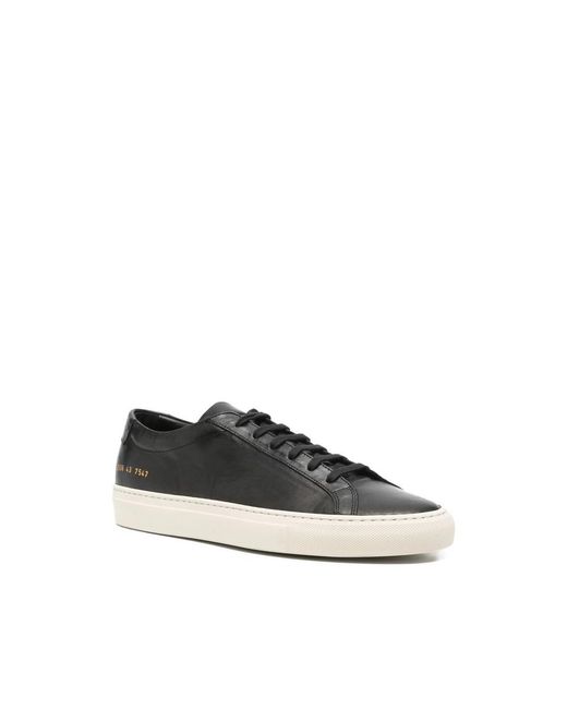 Common Projects Black Round-Toe Sneakers for men