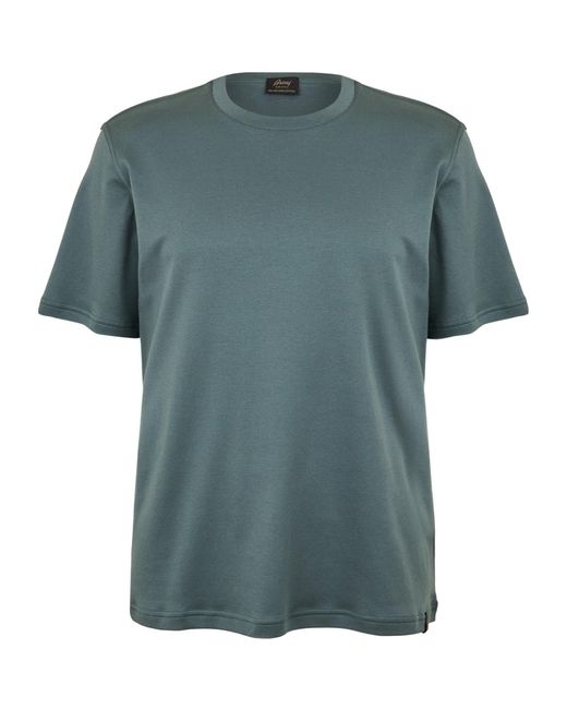 Brioni Green Knit T-Shirt for men
