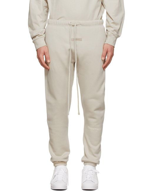 Fear Of God Natural Logo-Print Track Pants for men