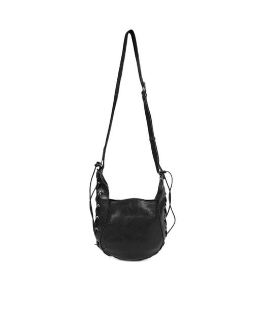 Ann Demeulemeester White Henna Lace-Up Shoulder Bag