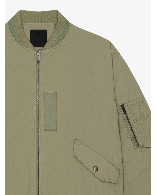 Givenchy Green Monogram 72 Bomber Jacket for men