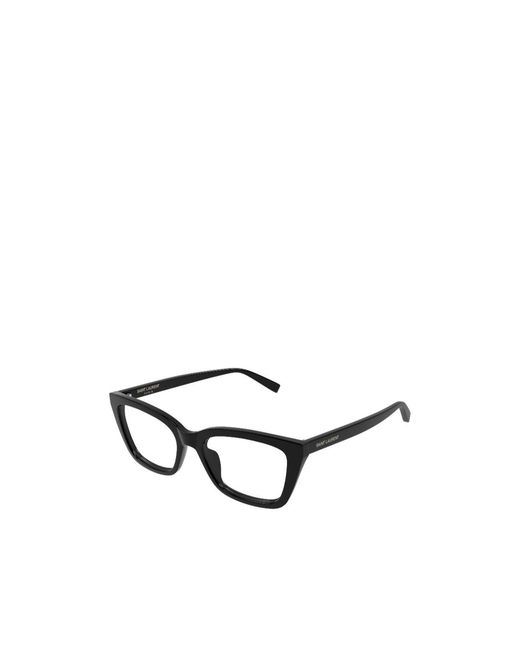 Saint Laurent White Cat-Eye Frame Glasses