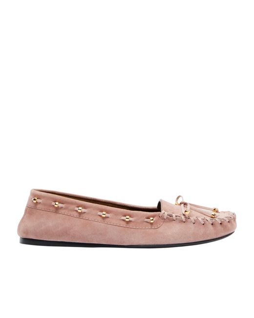 Khaite Pink Milly Loafers