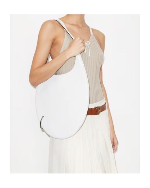 Tory Burch White Pierced Handbag