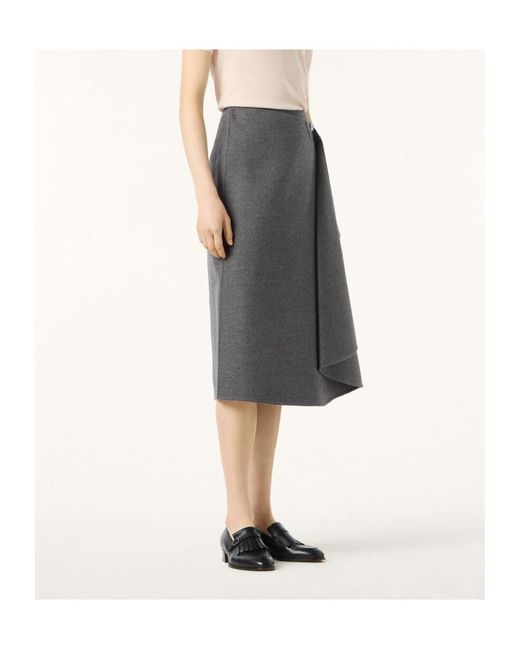 Loro Piana Gray Hazel Skirt